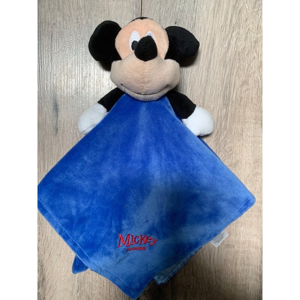 Disney Baby Mickey Mouse Lovey Security Blue Blanket 2016 Kids Perfered